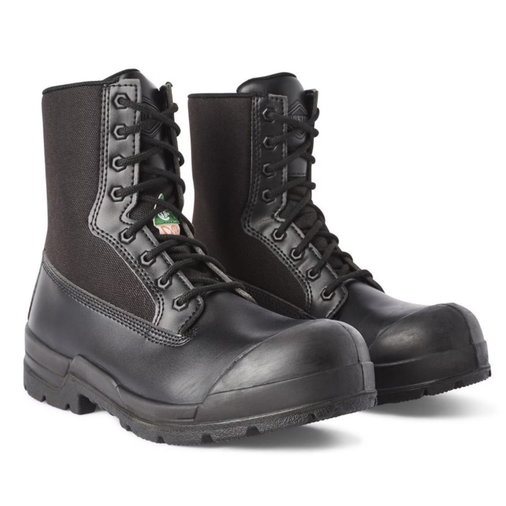Workload Comfort X5 Black Leather Protective Footwear Men Boots size 8